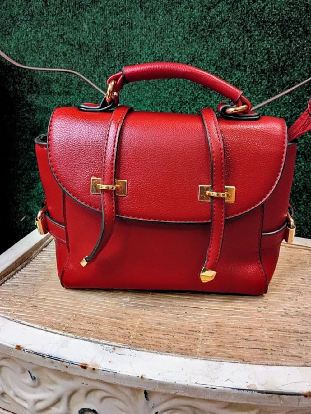 Red Satchel Bag